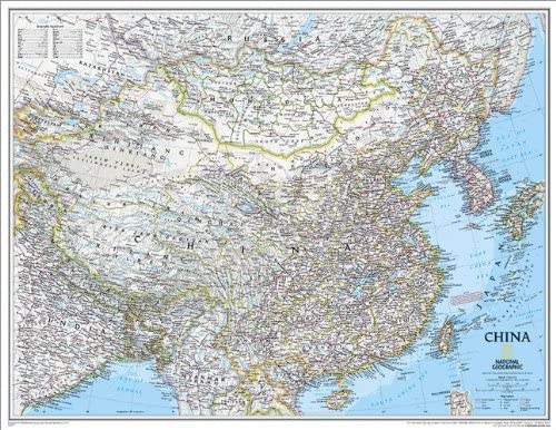 National Geographic Maps China Classic Political Wall Map - Wide World Maps & MORE!