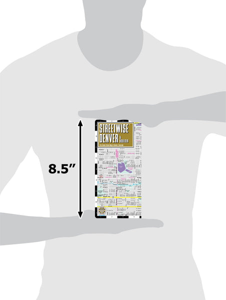 Streetwise Denver Map - Laminated City Center Street Map of Denver, Colorado - Folding pocket size travel map with light rail map, trolley, Boulder inset - Wide World Maps & MORE! - Book - Wide World Maps & MORE! - Wide World Maps & MORE!