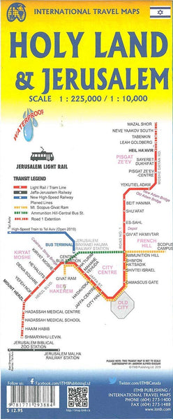 Jerusalem & Holy Land Map - Wide World Maps & MORE! - Map - ITMB Publishing, Ltd. - Wide World Maps & MORE!