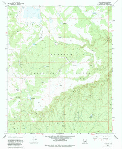 Hay Lake, Arizona (7.5'×7.5' Topographic Quadrangle) - Wide World Maps & MORE!