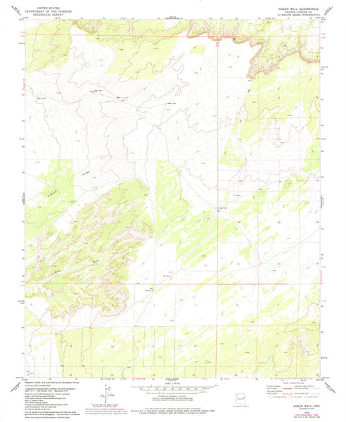 HOGAN WELL, Arizona (7.5'×7.5' Topographic Quadrangle) - Wide World Maps & MORE! - Map - Wide World Maps & MORE! - Wide World Maps & MORE!