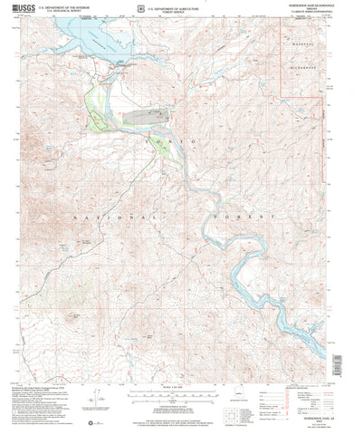 Horseshoe Dam, Arizona (7.5'×7.5' Topographic Quadrangle) - Wide World Maps & MORE! - Map - Wide World Maps & MORE! - Wide World Maps & MORE!