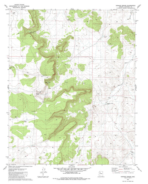 HOWARD SPRING, Arizona 7.5' - Wide World Maps & MORE! - Map - Wide World Maps & MORE! - Wide World Maps & MORE!