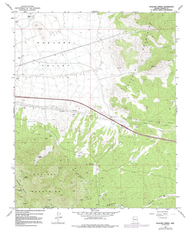 HUALAPAI SPRING, Arizona 7.5' - Wide World Maps & MORE! - Map - Wide World Maps & MORE! - Wide World Maps & MORE!