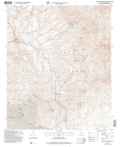 Humboldt Mountain, Arizona (7.5'×7.5' Topographic Quadrangle) - Wide World Maps & MORE! - Map - Wide World Maps & MORE! - Wide World Maps & MORE!