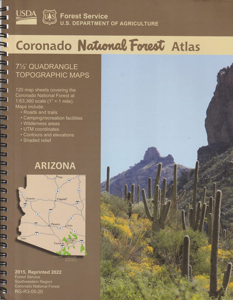 Coronado National Forest Atlas (7½' Quadrangle Topographic Maps) - Wide World Maps & MORE!