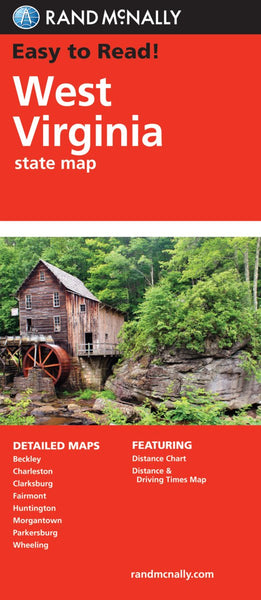Easy To Read: West Virginia - Wide World Maps & MORE! - Book - Rand McNally - Wide World Maps & MORE!