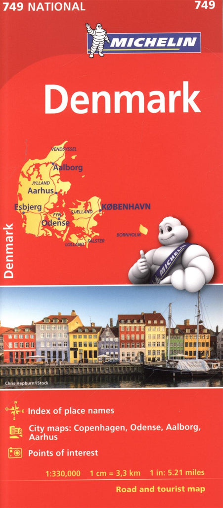 Michelin Denmark Map # 749 - Wide World Maps & MORE! - Book - Wide World Maps & MORE! - Wide World Maps & MORE!
