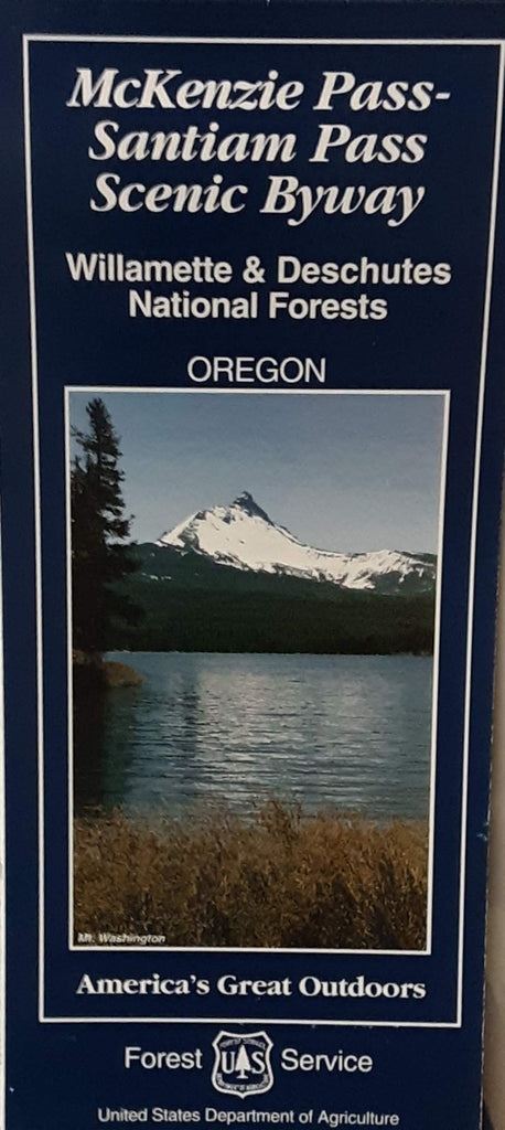 McKenzie Pass - Santiam Pass Scenic Byway : Willamette and Deschutes National Forests, Oregon (SuDoc A 13.13:W 66/6) - Wide World Maps & MORE! - Book - Wide World Maps & MORE! - Wide World Maps & MORE!