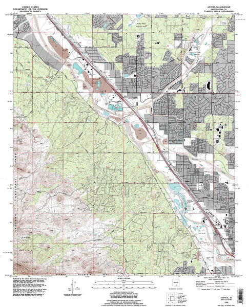 JAYNES, Arizona 7.5' - Wide World Maps & MORE! - Map - Wide World Maps & MORE! - Wide World Maps & MORE!