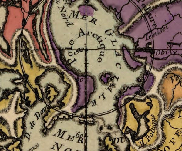 Philippe Buache's Physical Planisphere Map of the Earth 1756 (Flat Earth Map) - Wide World Maps & MORE!