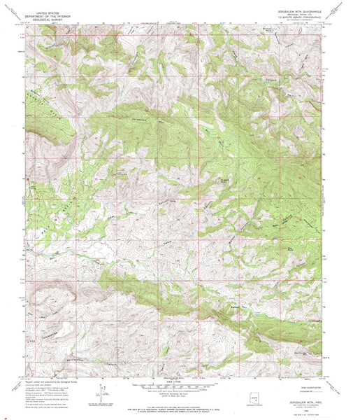 JERUSALEM MOUNTAIN, Arizona 7.5' - Wide World Maps & MORE! - Map - Wide World Maps & MORE! - Wide World Maps & MORE!