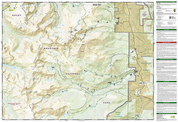 Longs Peak: Rocky Mountain National Park [Bear Lake, Wild Basin] (National Geographic Trails Illustrated Map) - Wide World Maps & MORE! - Book - NATIONAL GEOGRAPHIC - Wide World Maps & MORE!