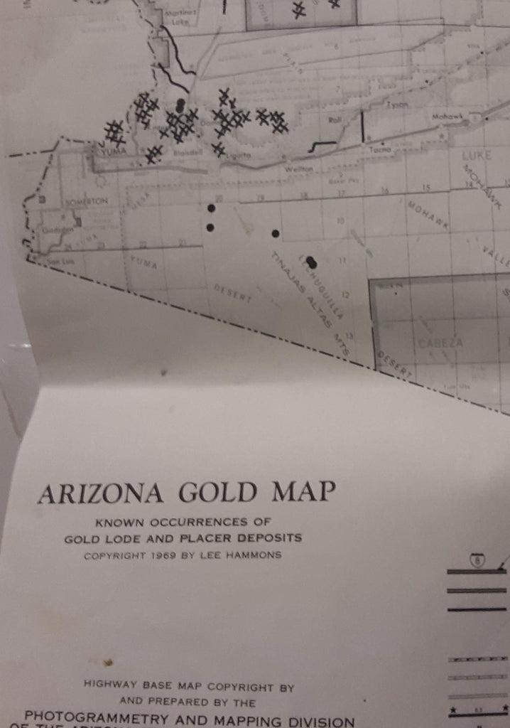 Arizona Gold Map - Wide World Maps & MORE! - Book - Wide World Maps & MORE! - Wide World Maps & MORE!