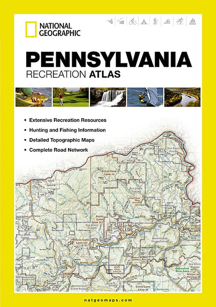 Pennsylvania Recreation Atlas (National Geographic Recreation Atlas) - Wide World Maps & MORE! - Book - National Geographic Maps - Wide World Maps & MORE!