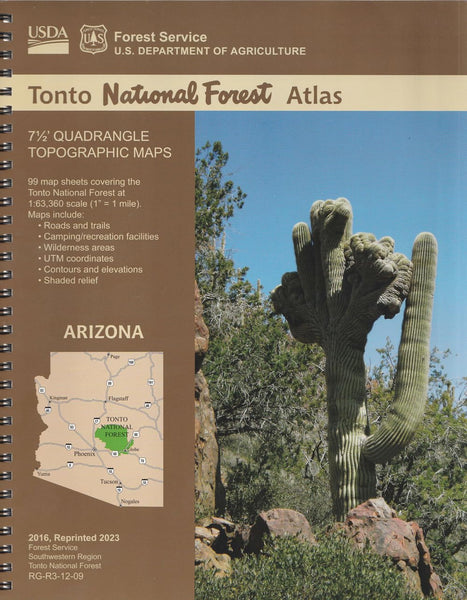 Tonto National Forest Atlas (7?' Quadrangle Topographic Maps) [Spiral-bound] Geospatial Services - Wide World Maps & MORE!