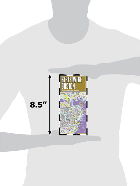 Streetwise Boston Map - Laminated City Center Street Map of Boston, Massachusetts - Folding pocket size travel map with MBTA subway map & trolley lines [Archival Copy] - Wide World Maps & MORE!