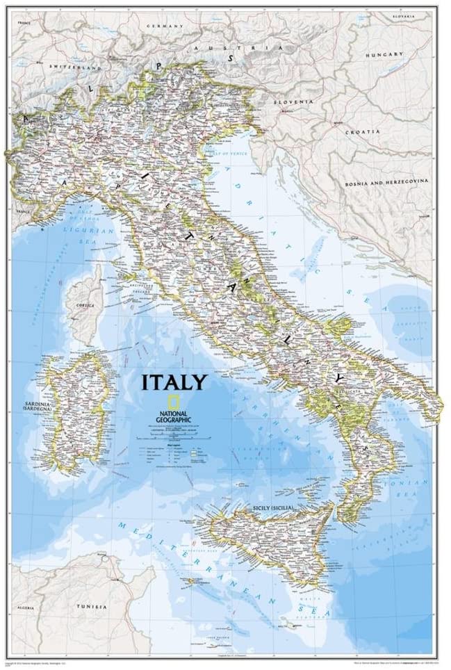 Italy Classic Wall Map - Wide World Maps & MORE!