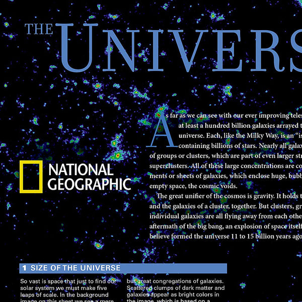 The Universe [Laminated] (National Geographic Reference Map) - Wide World Maps & MORE!