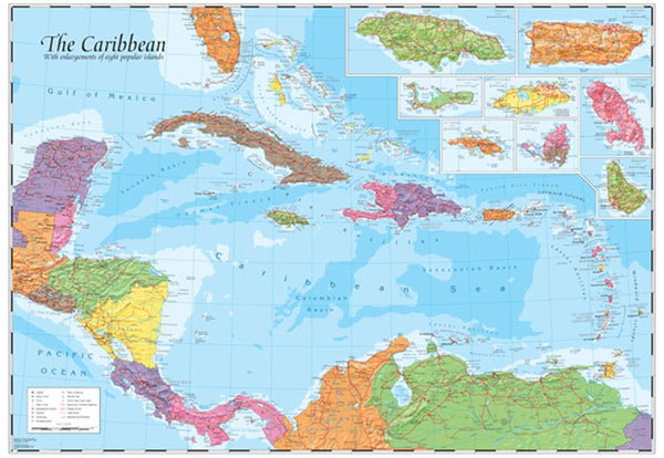 The Caribbean: Map & Guide to the Caribbean - Wide World Maps & MORE! - Map - East View Press - Wide World Maps & MORE!