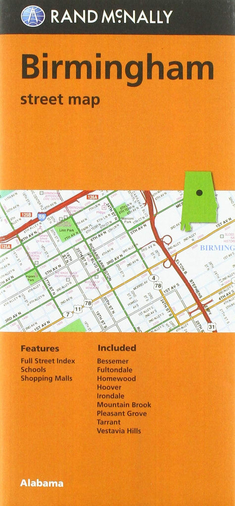 Rand McNally Folded Map: Birmingham Street Map [Paperback] Rand McNally - Wide World Maps & MORE!