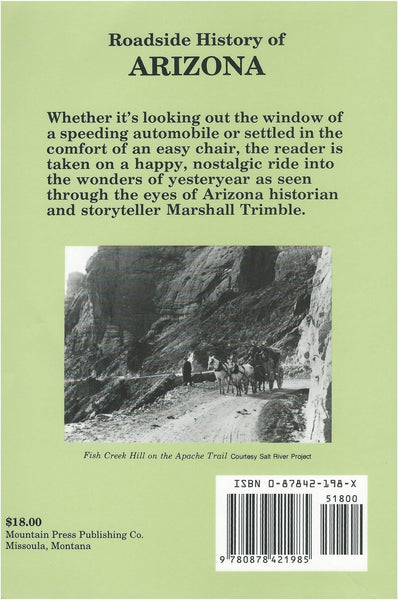 Roadside History of Arizona - 1986 publication. - Wide World Maps & MORE!