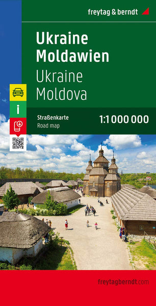 Ukraine - Moldavia Road Map (Road Maps) (English, French, Italian, German and Ukrainian Edition) - Wide World Maps & MORE!