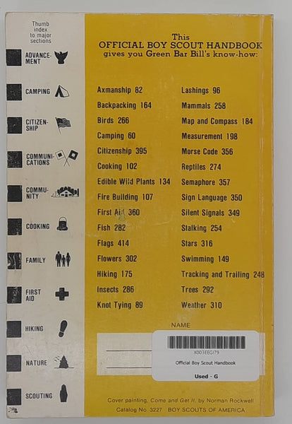 Official Boy Scout Handbook William Hillcourt and Norman Rockwell - Wide World Maps & MORE!