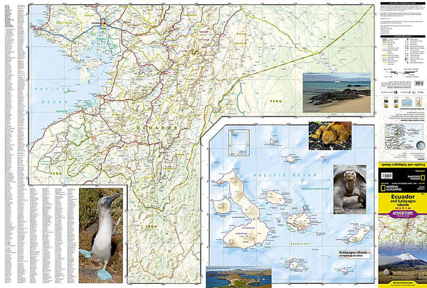 Ecuador and Galapagos Islands (National Geographic Adventure Map) - Wide World Maps & MORE! - Book - Wide World Maps & MORE! - Wide World Maps & MORE!