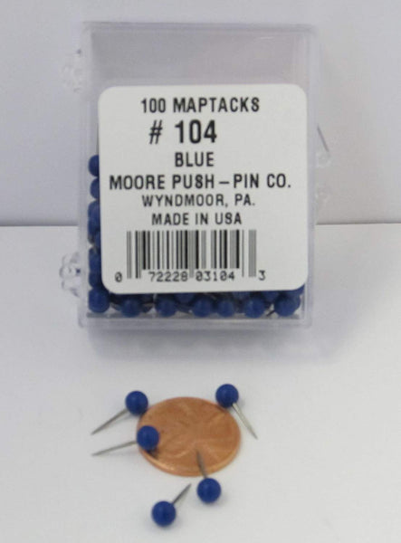 Moore Push-Pin Map Tacks - Wide World Maps & MORE! - Art and Craft Supply - Moore Push-Pin - Wide World Maps & MORE!