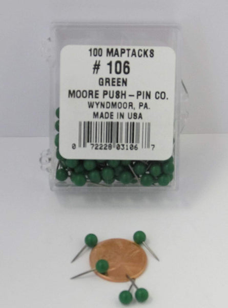 Moore Push-Pin Map Tacks - Wide World Maps & MORE! - Art and Craft Supply - Moore Push-Pin - Wide World Maps & MORE!