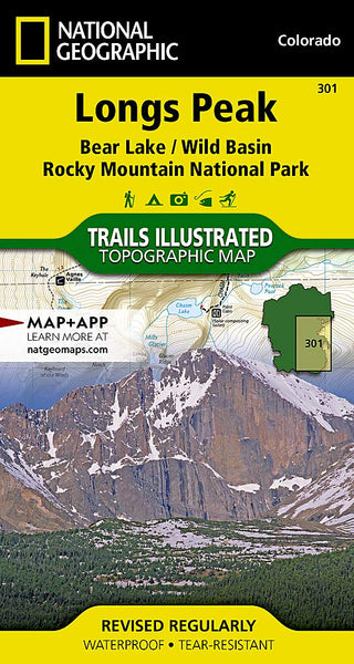 Longs Peak: Rocky Mountain National Park [Bear Lake, Wild Basin] (National Geographic Trails Illustrated Map) - Wide World Maps & MORE! - Book - NATIONAL GEOGRAPHIC - Wide World Maps & MORE!