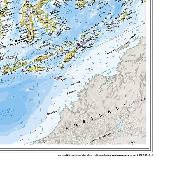 Asia Classic [Paper/Non-Laminated, Tubed] (National Geographic Reference Map) - Wide World Maps & MORE!