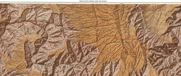 Grand Canyon Shaded Relief Wall Map Laminated - Wide World Maps & MORE! - Map - Wide World Maps & MORE! - Wide World Maps & MORE!