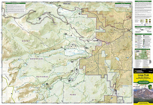 Longs Peak: Rocky Mountain National Park [Bear Lake, Wild Basin] (National Geographic Trails Illustrated Map) - Wide World Maps & MORE! - Book - NATIONAL GEOGRAPHIC - Wide World Maps & MORE!