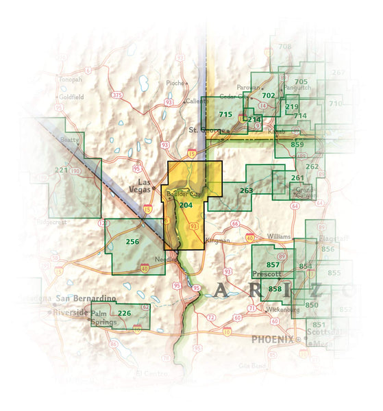 2020 Lake Mead National Recreation Area (National Geographic Trails Illustrated Map, 204) - Wide World Maps & MORE!