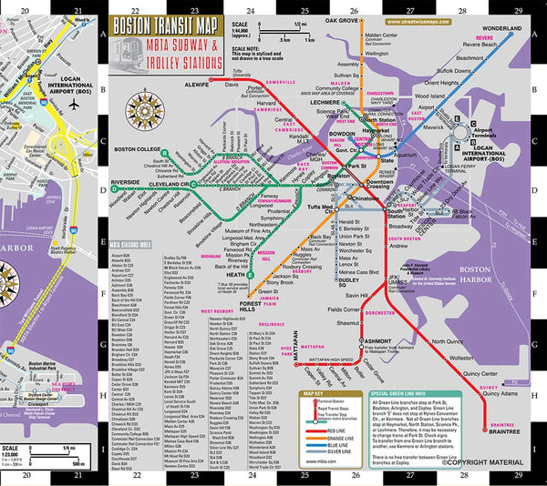 Streetwise Boston Map - Laminated City Center Street Map of Boston, Massachusetts (Michelin Streetwise Maps) - Wide World Maps & MORE!