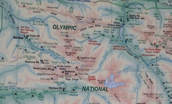 Olympic Peninsula Road and Recreation Laminated Wall Map - Wide World Maps & MORE! - Map - Wide World Maps & MORE!Great Pacific Recreation & Travel Maps - Wide World Maps & MORE!