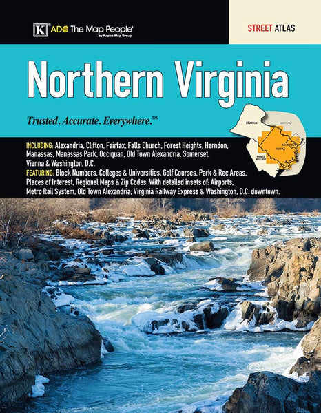 Northern Virginia Street Atlas Kappa Map Group - Wide World Maps & MORE!