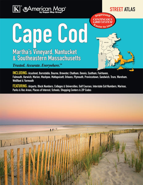 Cape Cod, Martha s Vineyard, Nantucket & Southeastern Massachusetts Street Atlas - Wide World Maps & MORE! - Book - Wide World Maps & MORE! - Wide World Maps & MORE!