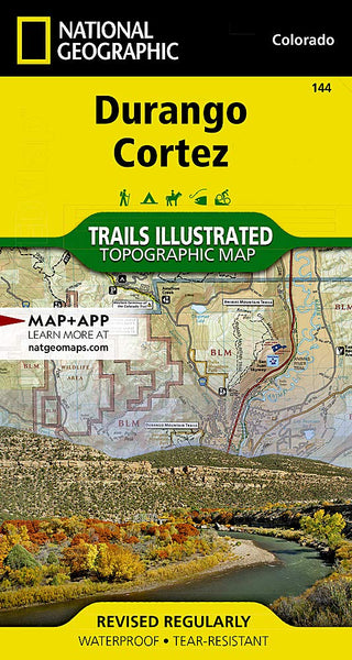 Durango, Cortez (National Geographic Trails Illustrated Map, 144) - Wide World Maps & MORE! - Map - National Geographic Maps - Wide World Maps & MORE!