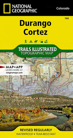 Durango, Cortez (National Geographic Trails Illustrated Map, 144) - Wide World Maps & MORE! - Map - National Geographic Maps - Wide World Maps & MORE!