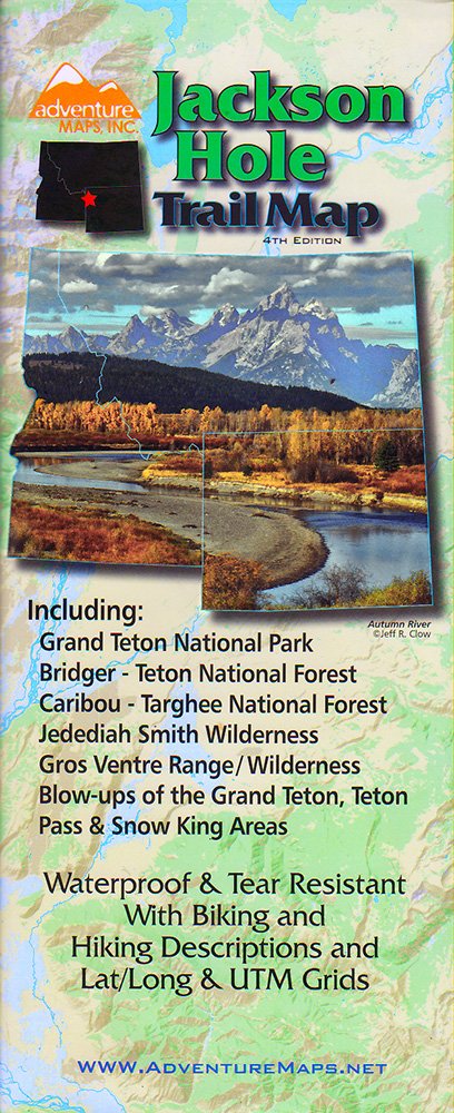 Jackson Hole Wyoming Trail Map & Guide, WY - Wide World Maps & MORE!