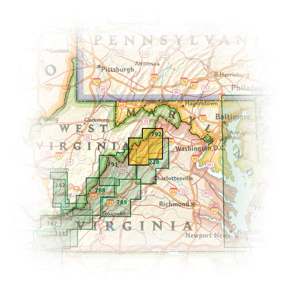 Massanutten and Great North Mountains [George Washington National Forest] (National Geographic Trails Illustrated Map (792)) - Wide World Maps & MORE! - Book - National Geographic Maps - Wide World Maps & MORE!