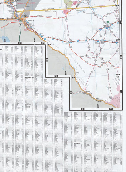 Western United States Regional Map Dry Erase Laminated [Map] Warren Associates - Wide World Maps & MORE!