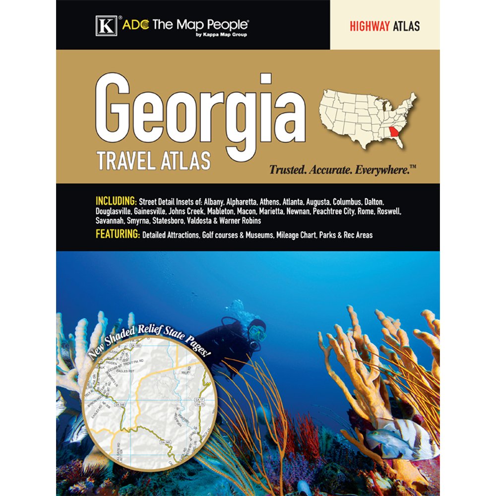 Georgia State Travel Atlas - Wide World Maps & MORE! - Book - Wide World Maps & MORE! - Wide World Maps & MORE!