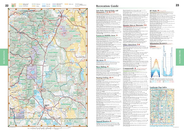 Oregon Road & Recreation Atlas (The Beaver State) - Wide World Maps & MORE!