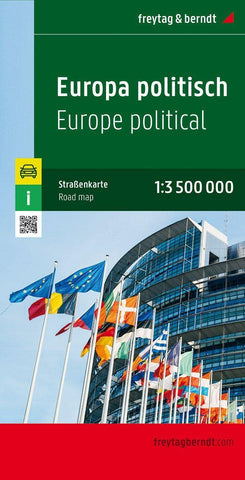 Europe Map (English, French, Italian and German Edition) [Map] Freytag & Berndt - Wide World Maps & MORE!