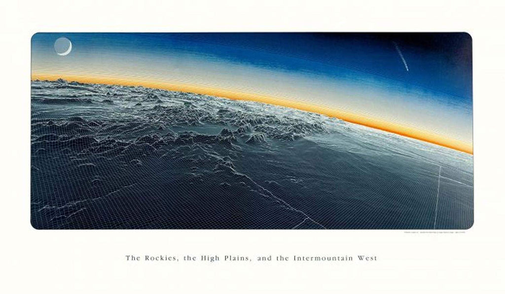 Rocky Mountains, Phy, - Wide World Maps & MORE! - Office Product - Raven Press - Wide World Maps & MORE!