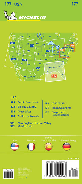 Michelin USA Deep South Including Florida Map 177 (Michelin Zoom USA Maps) [Map] Michelin - Wide World Maps & MORE!